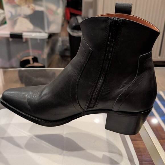 Bared Footwear Black Leather Ankle Boots Size 8.5 - Picture 7 of 8